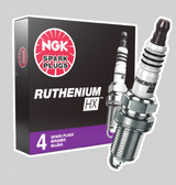 Four NGK FR6AHX-S Ruthenium HX spark plugs with Boxe B18C1 B18C5 and other Acura Applications