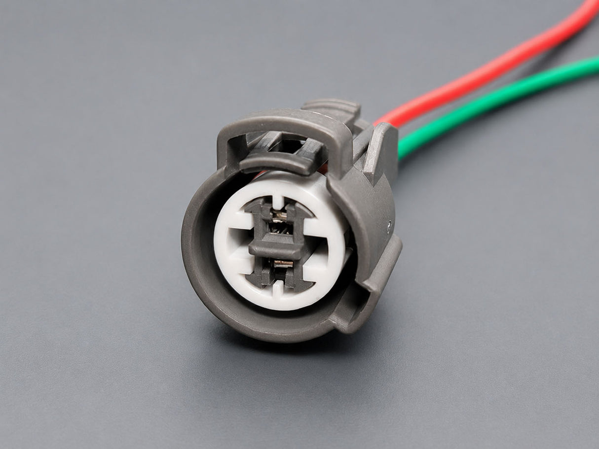 Honda Acura B-Series VTEC oil pressure switch pigtail plug connector with 5.9-inch wire close up view