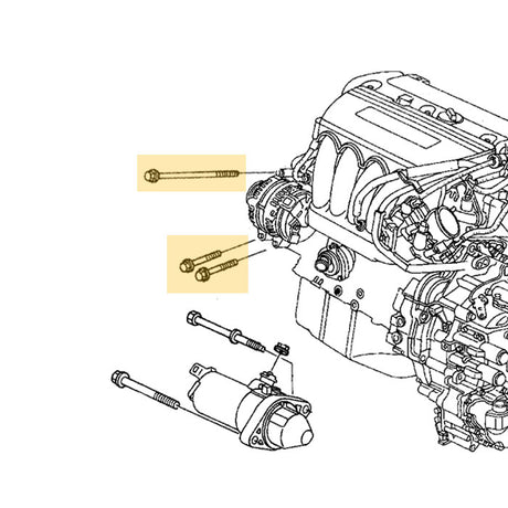 OEM Honda K24A2 TSX Alternator Bolts