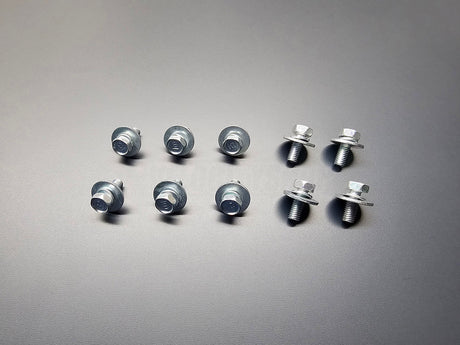 OEM honda fender 10mm mounting bolts and washers 10-pieces