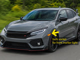2016-2021 Honda Civic front marker light socket illustration