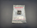 Honda fuel lid clip 74481-TZA-023 front view with OEM packaging