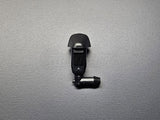 Close-up of OEM Honda passenger-side windshield washer sprayer nozzle for Civic and Del Sol hood