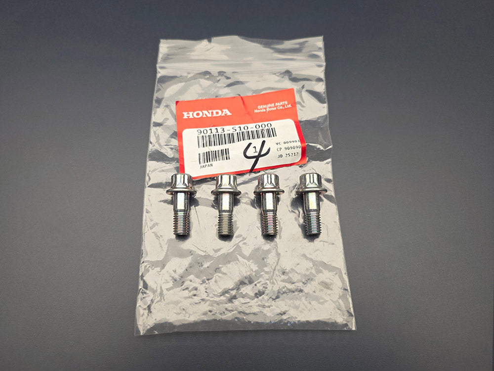 Genuine OEM Honda propeller shaft bolt set 90113-S10-000 four pack for AWD driveshaft service