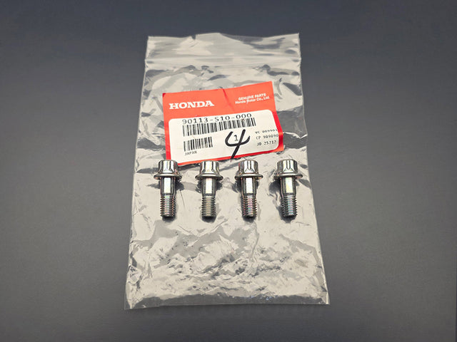 Genuine OEM Honda propeller shaft bolt set 90113-S10-000 four pack for AWD driveshaft service