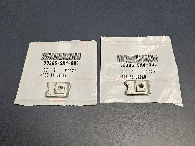 OEM Honda 6mm Retainer Nut Clip 2 piece set (Fender Liner Clip / Interior Panel Clip)