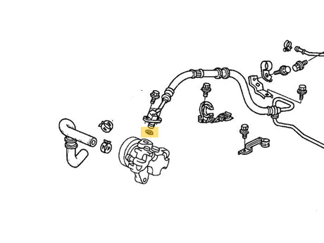 91370-SV4-000 Power Steering Feed Hose O-ring 02-06 RSX | 03-07 Element | 02-06 CR-V | 04-08 TSX | 03-07 Accord 