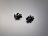 OEM push type retainer clips 91505-TN8-003 20mm flange 10mm stem (angle view)