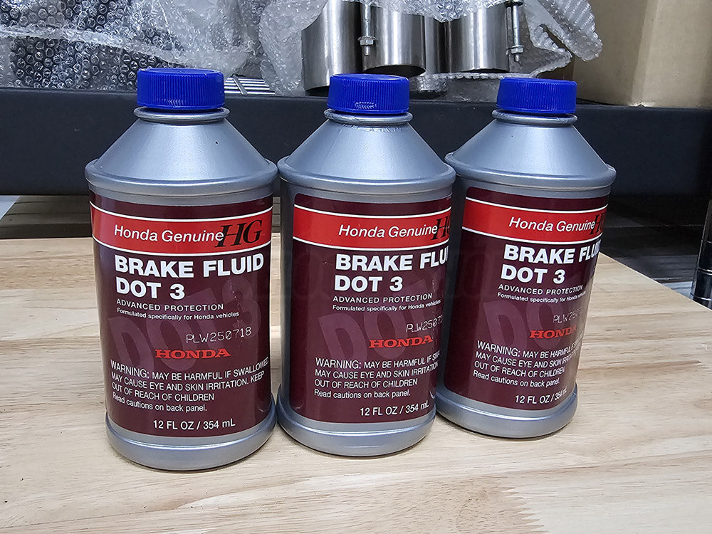 OEM Honda DOT 3 Brake Fluid – 3 Bottle Bundle (12 oz each)