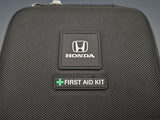 Close up of Honda First Aid Kit case logo and front label