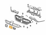 Honda 2020-2022 CR-V EX and EX Hybrid front grille radar cover diagram
