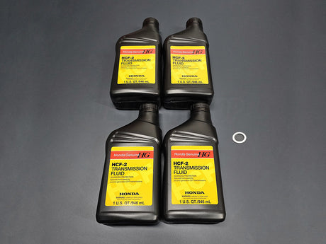 OEM Honda HCF-2 CVT Transmission Fluid 4-Quart Service Kit with Washer
