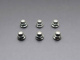 OEM Honda K-Series valve cover acorn nuts laid out as 6 piece replacement set