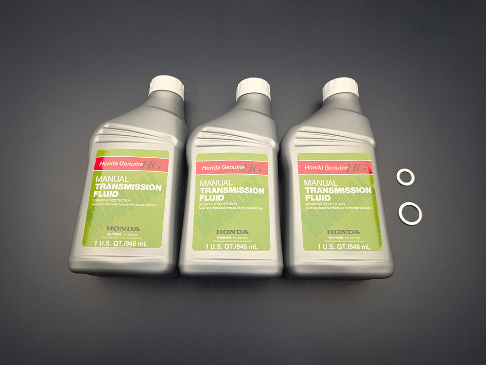 OEM Honda MTF-3 transmission fluid kit 3 quarts with drain and fill bolt washers