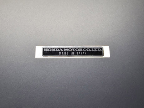 OEM Honda Motor Co LTD Made in Japan sticker decal engine bay