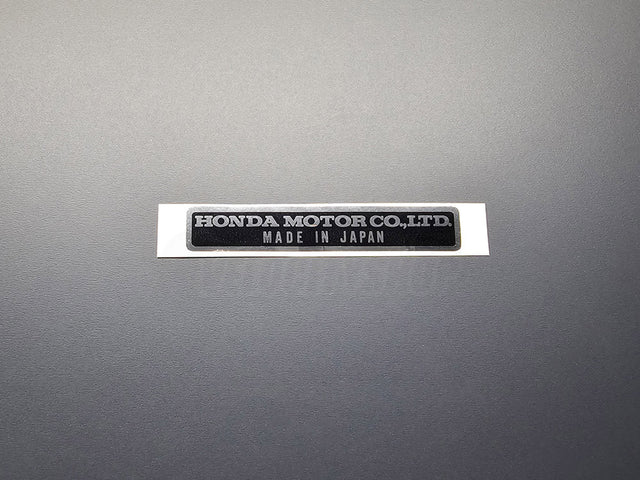 OEM Honda Motor Co LTD Made in Japan sticker decal engine bay