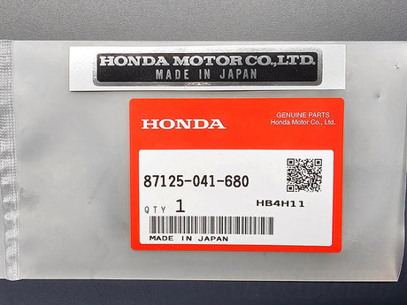 Honda JDM “Made in Japan” OEM decal close-up