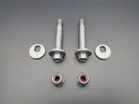 OEM Honda Acura rear lower arm cam bolt kit with 52387-SDA-A00 bolts 52388-SDA-A00 plates and nuts