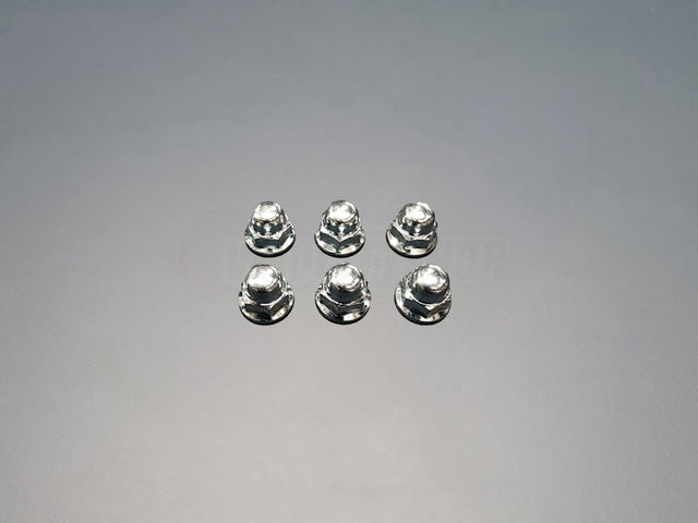 OEM Honda K-Series valve cover nuts 6-piece set Factory Chrome Finish