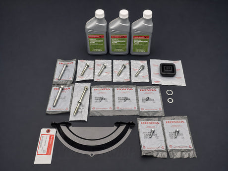 Genuine OEM Honda K20A3 transmission install kit with hardware clutch inspection plate and 3 quarts MTF