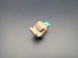 Honda sun visor clip 88217-TR0-A01ZK beige interior holder front view