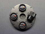 OEM Honda Accessories Type R Black Valve Stem Caps Side View with Grip