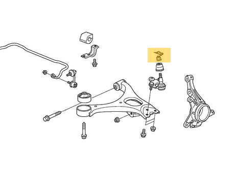 Honda suspension ball joint hardware kit for Civic Accord CR-V Odyssey