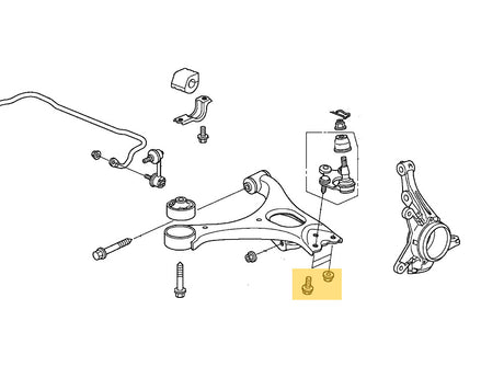 8th Gen Civic Ball Joint Hardware Nuts and Bolts