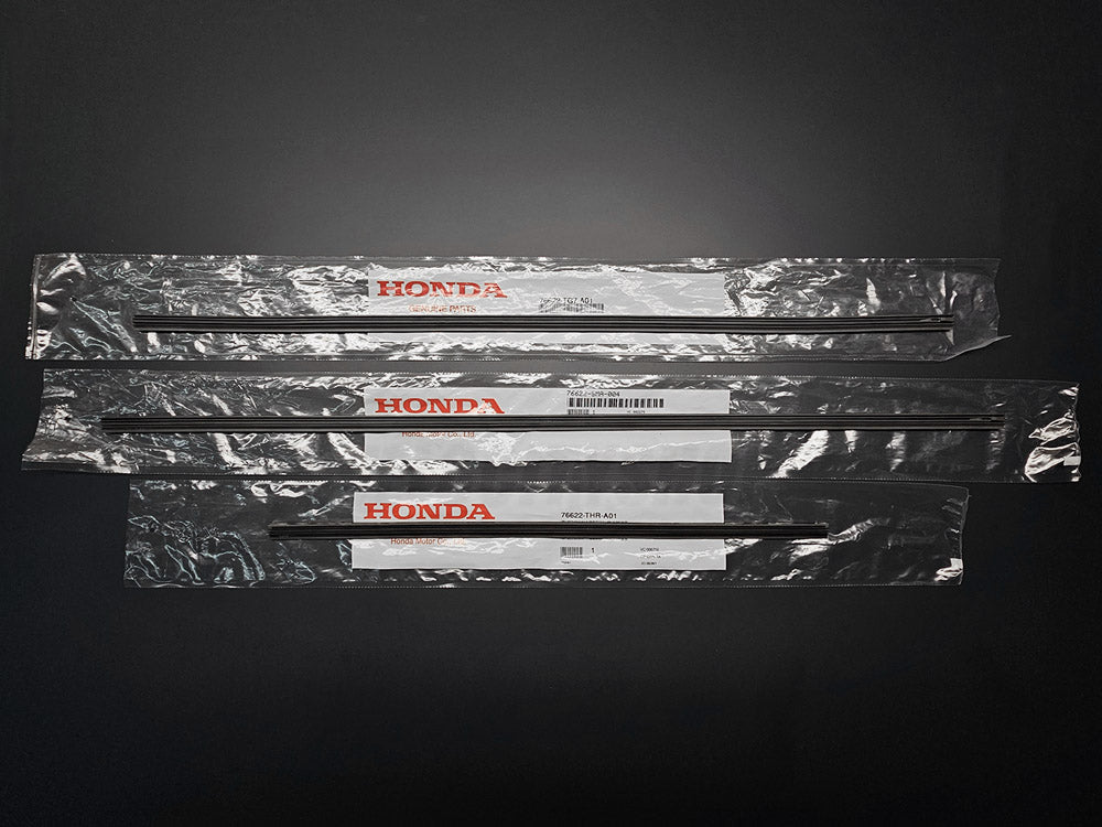 OEM Honda Passport wiper blade inserts front and rear