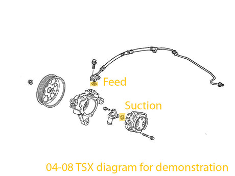 OEM Honda power steering O-rings for CR-V Odyssey Pilot Ridgeline Prelude Element Acura models