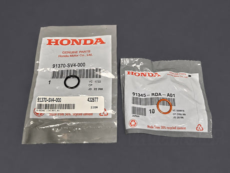 Genuine OEM Honda power steering suction and feed line O-ring kit