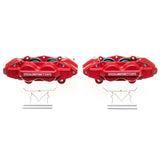 PowerStop S6278 red four-piston front brake caliper pair for 2010–2015 Lexus GX460