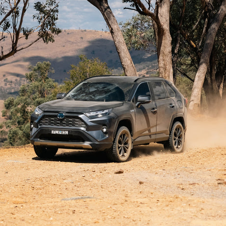 fifth-generation Toyota RAV4 lifted with Bilstein B8 TerraSport suspension Kit