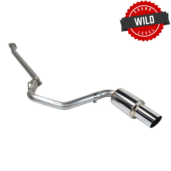 Remark 2022+ Toyota GR86 / Subaru BRZ R1-Spec Single Exhaust Catback System (Stainless)