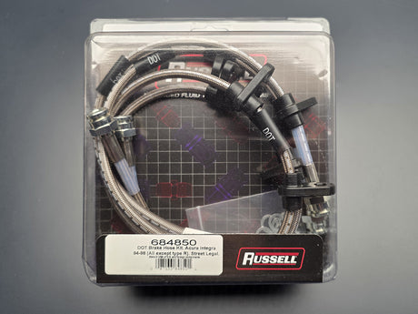 Russell 684850 stainless steel brake line kit for Acura Integra 94-01 GSR LS GS RS