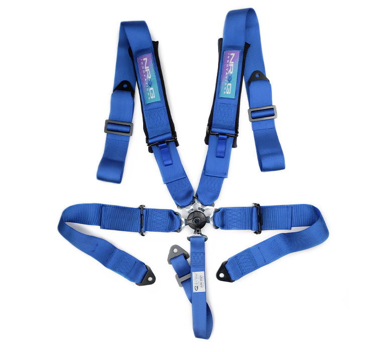 NRG SFI 16.1 5Pt 3 Inch Seat Belt Harness with Pads / Cam Lock - Neon Green