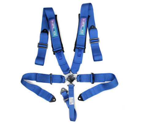 NRG SFI 16.1 5Pt 3 Inch Seat Belt Harness with Pads / Cam Lock - Neon Green