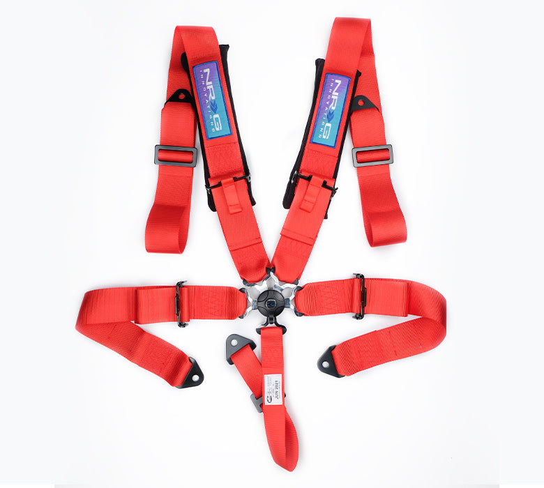 NRG 5PT 3in. Seat Belt Harness / Cam Lock - Pink