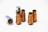 Wheel Mate Muteki SR48 Open End Locking Lug Nut Set of 4 - Orange 12x1.25 48mm