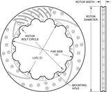 Wilwood 160-14636-BK SRP drilled slotted brake rotor diagram