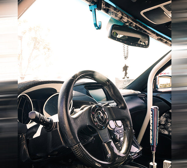 NRG Steering Wheel Hook CNC Aluminum w/ Laser Logo - Blue