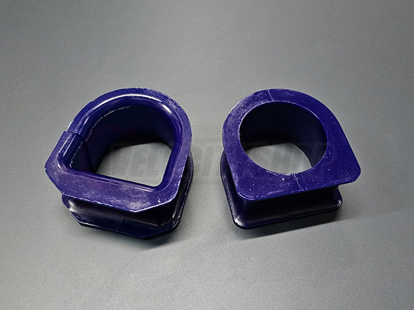 SuperPro SPF2762K polyurethane steering rack bushings for 1990-1998 Mazda Miata NA with power steering