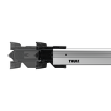 Thule WingBar Edge aluminum roof bar connected to a compatible Edge mounting foot