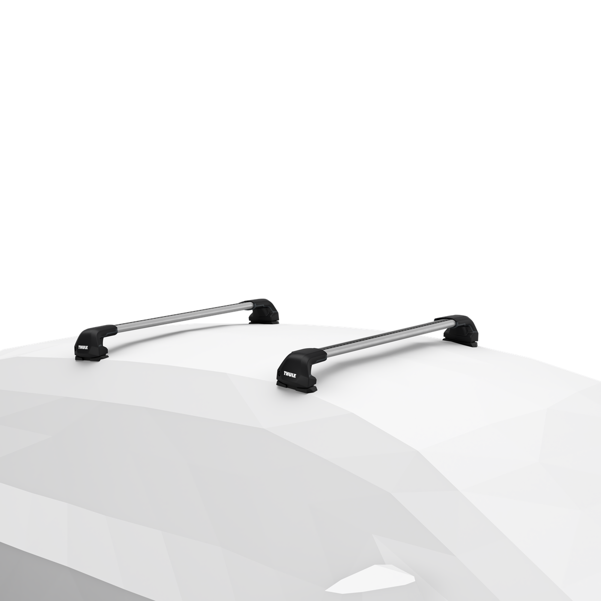 Thule Edge Fixpoint Roof Rack Feets installed on bars installed on the car 720701