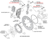 Wilwood 140-17042 Polaris RZR front big brake kit component diagram
