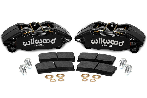 Wilwood Forged DPHA 4-Piston Front Caliper Kit – Black, Honda/Acura 262mm Rotor