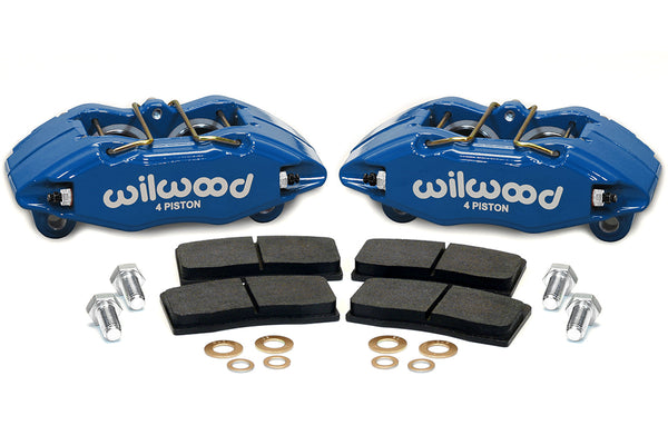 Wilwood Forged DPHA 4-Piston Front Caliper Kit – Competition Blue, Honda/Acura 262mm Rotor
