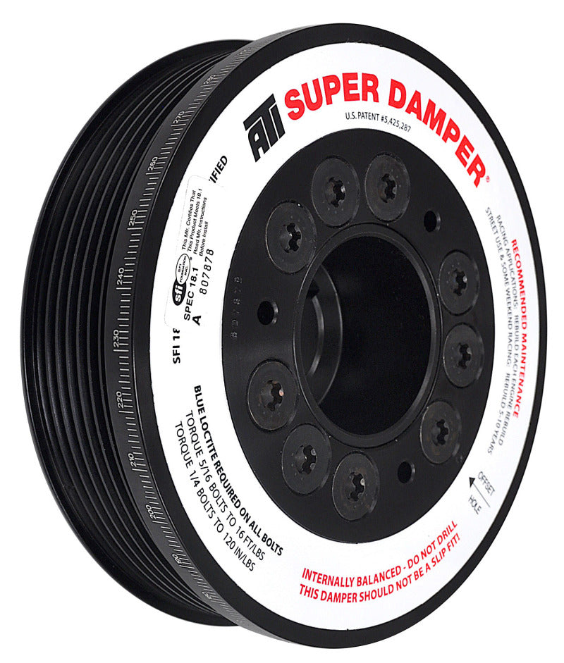 ATI Super Damper 5.67″ aluminum 7-groove for Honda K20 engines