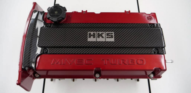 HKS CARBON PLUG COVER 4G63 (Lancer Evolution IV - IX) | 45999-AM002