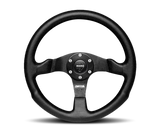 Momo Competition Steering Wheel 350mm Black AirLeather/Black Spokes